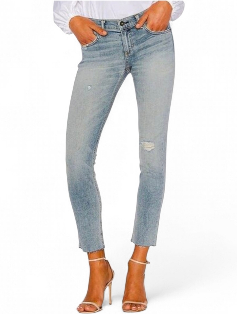 RAG & BONE X REVOLVE Dre Capri Slim Mid-Rise in Torst - Size 26